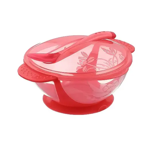 [10198] Plate with spoon S701