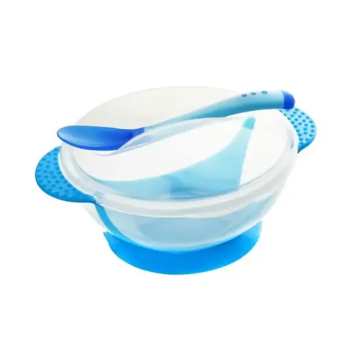[382] True Feeding bowl with spoon 8040 