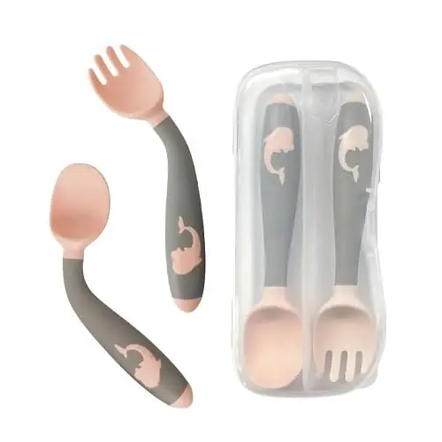[10272] true Movable fork and spoon set in a box 3033