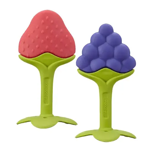 [2087] True Silicone Teether in container 8006 