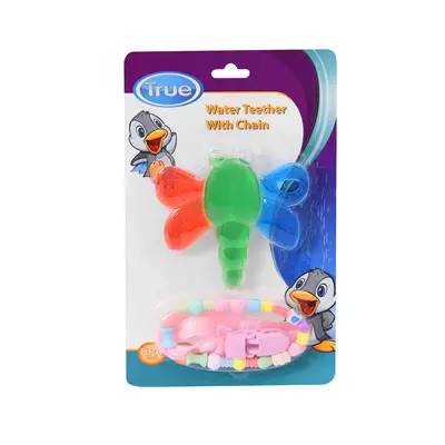 [10255] True Water Teether 2 colors with chain 4138 
