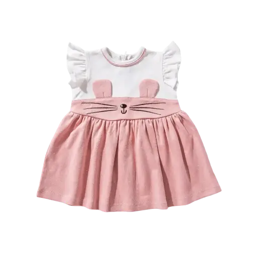 [4188] Baby Cheetah Cotton Dress 19230