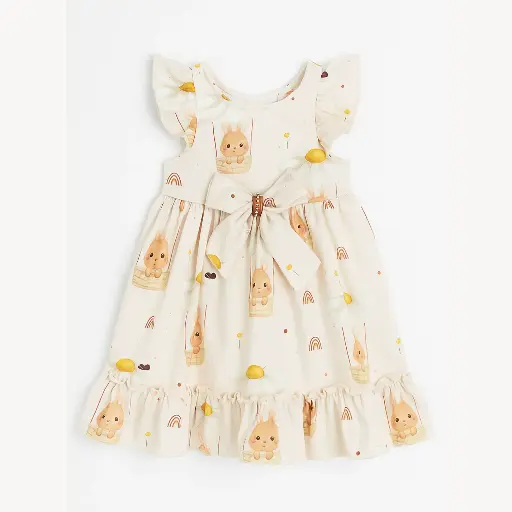 [5399] Catt Sun Flowers Dress 9262