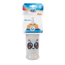 [11071] Canpol babies Non-spill Sport Cup with Silicon Straw 350ml HELLO LITTLE 56/510