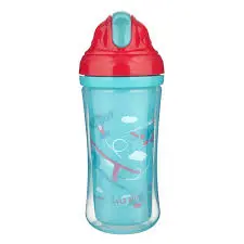 [11097] Canpol babies Sport Cup with Silicon Flip Top Straw 260ml planes 74/052
